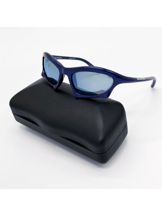 NEW BALENCIAGA BB0229S 006 SUNGLASSES BLUE UNISEX EYEWEAR BALENCIAGA main image 9